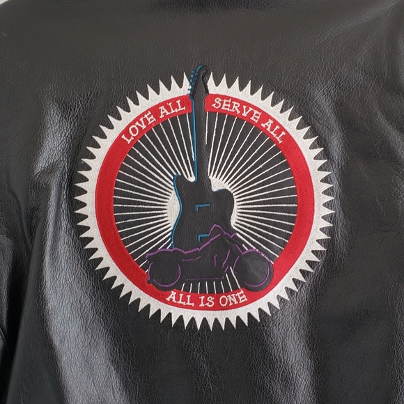 Vintage Leather Jacket Hard Rock New York 1990s Medium Unique Rare Item - Picture 4 of 8